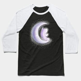 Koi Fish & Crescent Moon Baseball T-Shirt